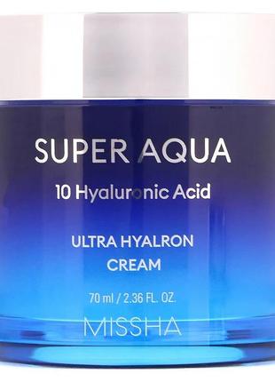 Увлажняющий крем для лица missha super aqua ultra hyalron cream2 фото