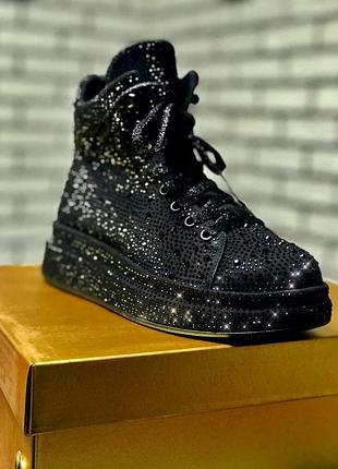 Нереальные высокие кроссовки,сникерты,ботиночки полностью в стразаз, камнях, турция.