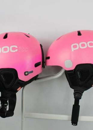 Шолом гірськолижний pocito auric cut spin fluorescent pink xs/s5 фото