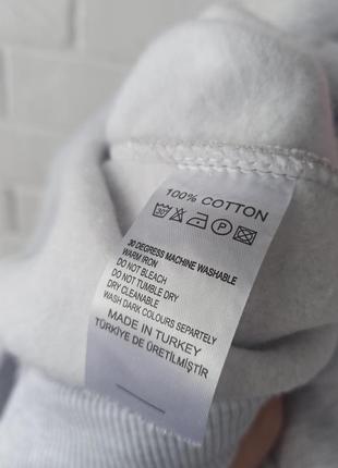 Худі утеплене світло-сірого кольору 3