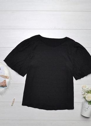 Стильна текстурна блуза з об'ємними рукавами f&f.
