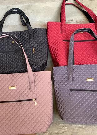 Сумочки стёганые с карманом