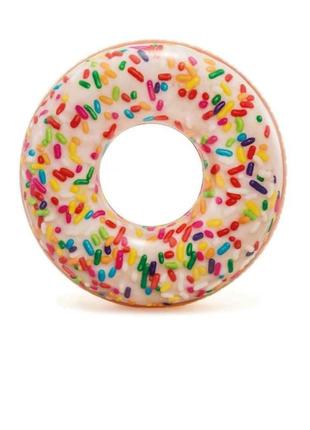 Надувной круг для плавания "пончик в глазури" от 9 лет. детский надувной круг для купания4 фото