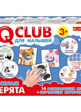 Учебные пазлы. забавные зверьки. iq-club для малышей (р) 13152045