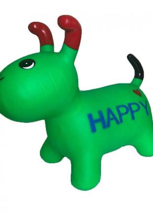Детская  игрушка прыгун собака bt-rj-0072 резиновый (green)