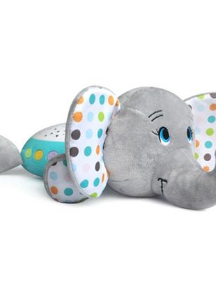 Детский плюшевый ночник животные hb 0001a с музыкой (слон). детский ночник-проектор