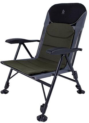 Крісло розкладне bo-camp pike black/grey/green (1204110)