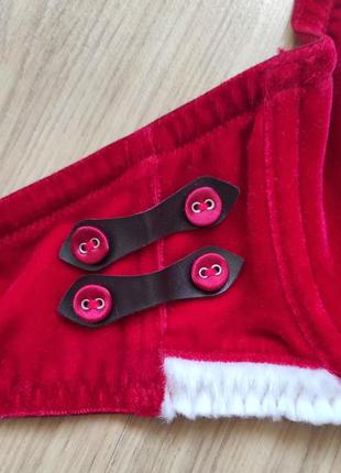 Комплект эротического нижнего белья с новогодней тематикой / новый год / рождество5 фото