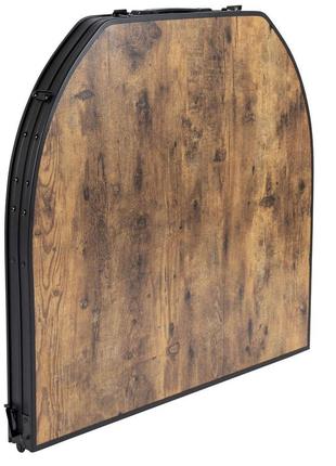 Стіл bo-camp woodbine oval 150x80 cm black/wood look (1404230)5 фото