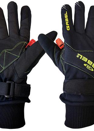 Рукавиці для скандинавської ходьби gabel wind tech n.c.s. black/green l (8015012100009)