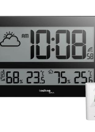 Годинник настінний technoline ws8011 black (ws8011)