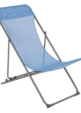 Пляжное раскладное кресло bo-camp flat blue (1204684)