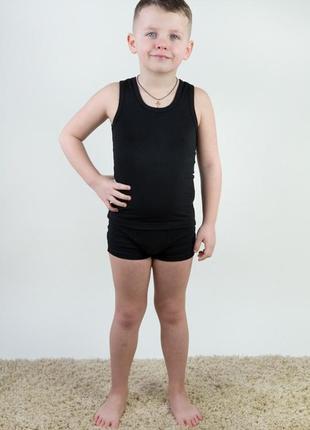 Комплект подростковый нижнего белья  на мальчика: майка+трусы2 фото