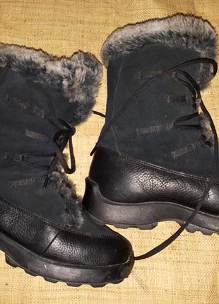 39р-25 см кожа ботинки kamik на мороз отличное состояние2 фото
