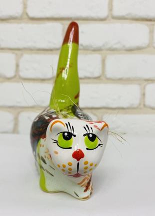 Кот ручной работы львовская керамика 03-22 фото