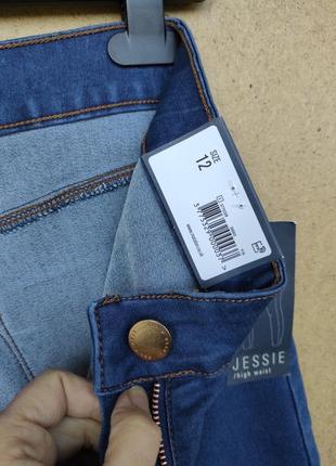 Мягкие джинсы скини стрейтч высокая посадка matalan2 фото
