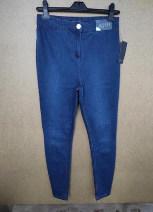 Мягкие джинсы скини стрейтч высокая посадка matalan6 фото