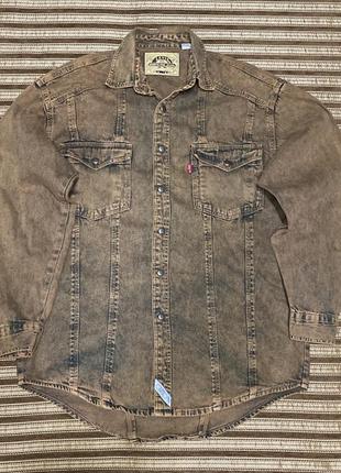 Рубашка levi’s jeans shirt джинсова vintage