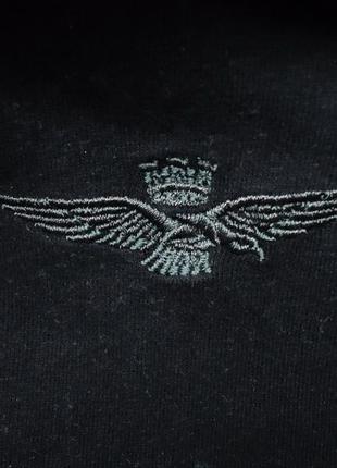 Лонгслив  aeronautica militare long sleeve polo italy slim fit кофта черная (xl-4xl) оригинал5 фото