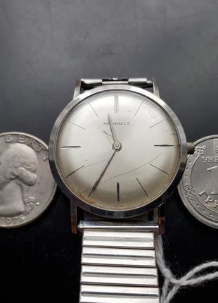 Швейцарський чоловічій механічний годинник michaels, 1958 рік4 фото