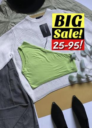 Яркий топ на одно плечо р.14/хл.распродажа! скидки!