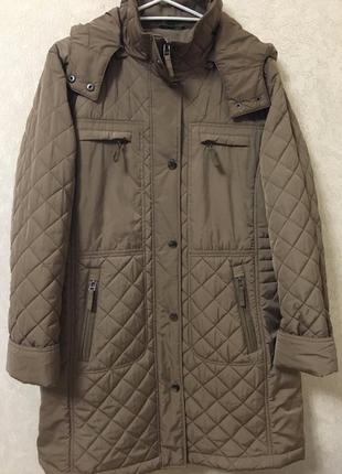 Стьоганое пальто на синтепоне (большой размер)1 фото