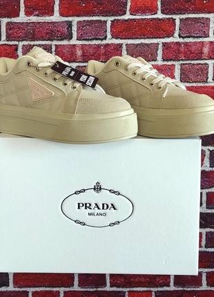 Кросівки prada milano cream