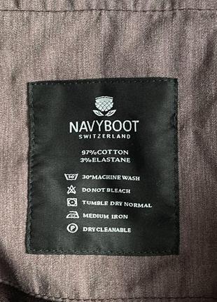 Штани\чіно navyboot slim fit textured burgundy chino7 фото