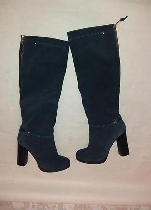 Зимние замшевые сапоги  40 разм (26 см)