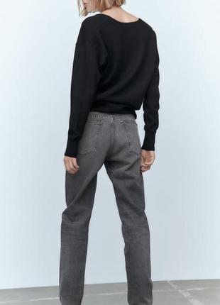 Zara вовняний светр з v подібним вирізом,р.с6 фото