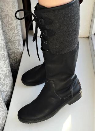 Шкіряні зимові чоботи ugg 40-41 р кожаные сапоги зимние утепленные,оригинал3 фото