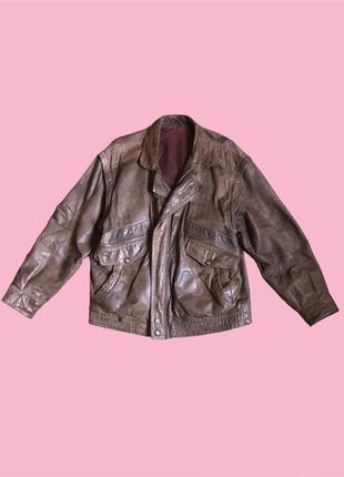 Vintage leather jacket1 фото