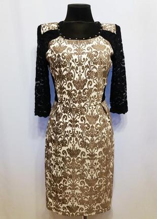 Суперціна. стильне плаття. жаккард й гіпюр. туреччина. нове, р. 42