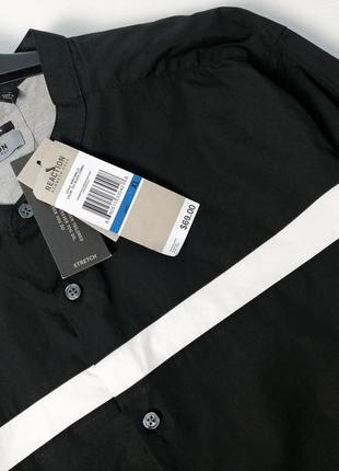 Мужская черная оригинальная рубашка американского бренда kenneth cole3 фото