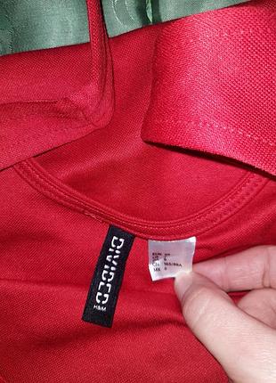Платье красное h&m 3