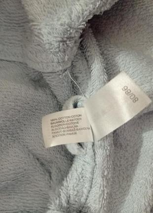 Махровый хлопковый банный халат на запах с капюшоном поясом хлопок бавовна бавовняний5 фото