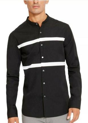 Мужская черная оригинальная рубашка американского бренда kenneth cole1 фото