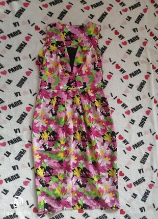 Платье в цветочный принт