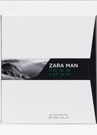 Zara man 25° 36° 05" edt 100ml раритет