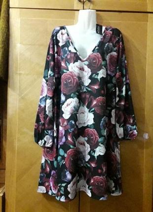 Брендова нова  красива  сукня  плаття  в квітах  р.24 від  pink clove