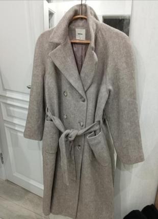 Удлинённое пальто шерсть3 фото