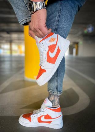 Кросівки nike air jordan 1 mid se bright citrus9 фото