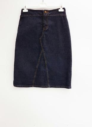 Джинсовая юбка миди джинсовая юбка трапеция с шнуровкой2 фото