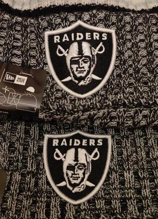 💯🏈 оригінал. теплі шапки на new era x nfl oakland (las vegas) raiders.10 фото