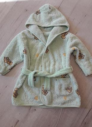 Махровий плюшевий халатик туреччина, від 2 до 4 років