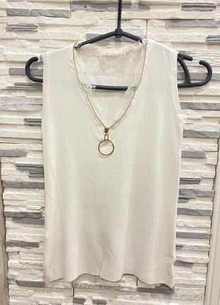 Майка в рубчик