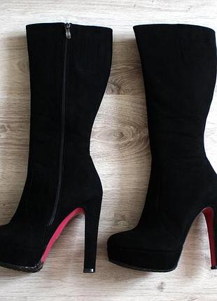 Чоботи замша 39 розмір