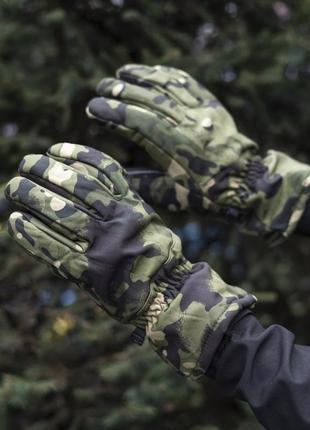 Тактические перчатки камуфляжные3 фото