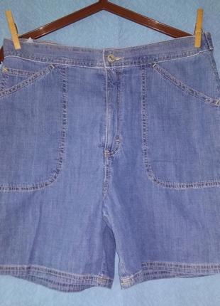 Шорти джинсові marks & spencer із високою талією1 фото
