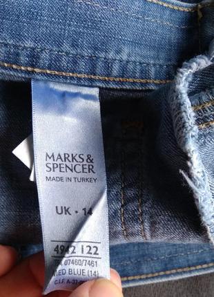 Шорти джинсові marks & spencer із високою талією4 фото